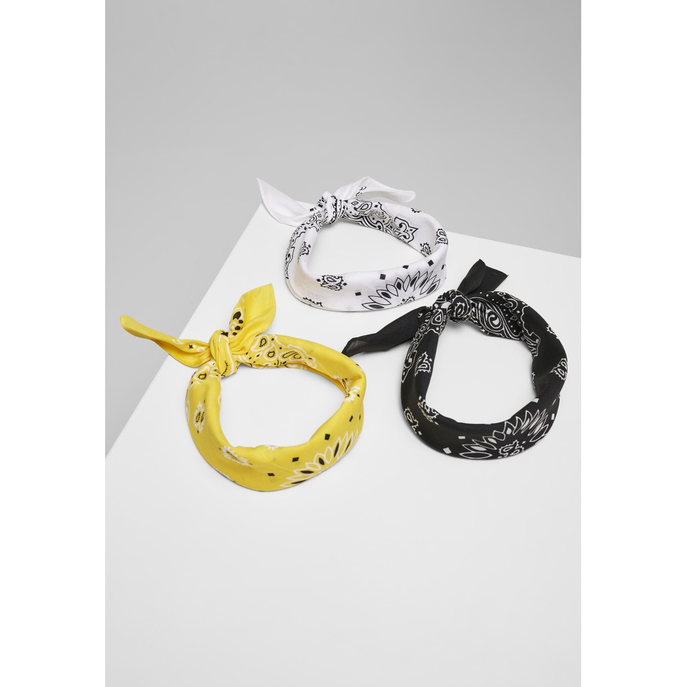 Urban Classics - Multicolor 3pack Bandana - Multicolours